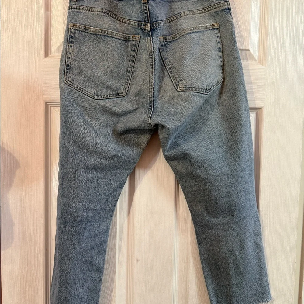 Zara Light Blue Straight Jeans
